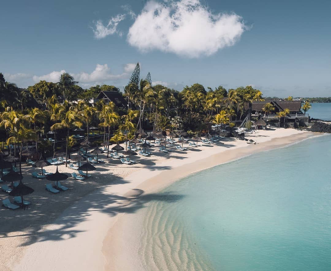 Hagelwitte stranden van Noord-Mauritius