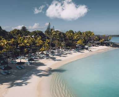 Hagelwitte stranden van Noord-Mauritius