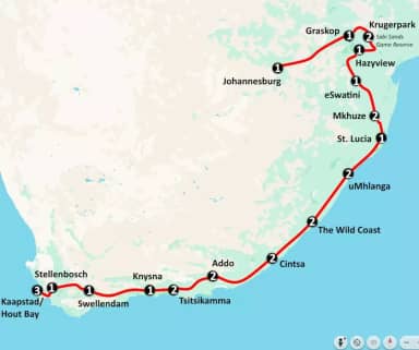 De ultieme Zuid-Afrika autoreis (28 dagen)