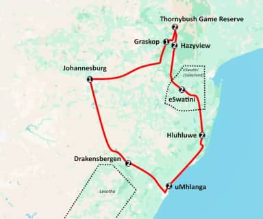 Familieavontuur door Zuid-Afrika (17 dagen)