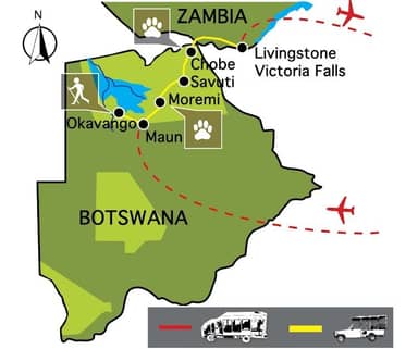 Wildkamperen in Botswana (15 dagen)