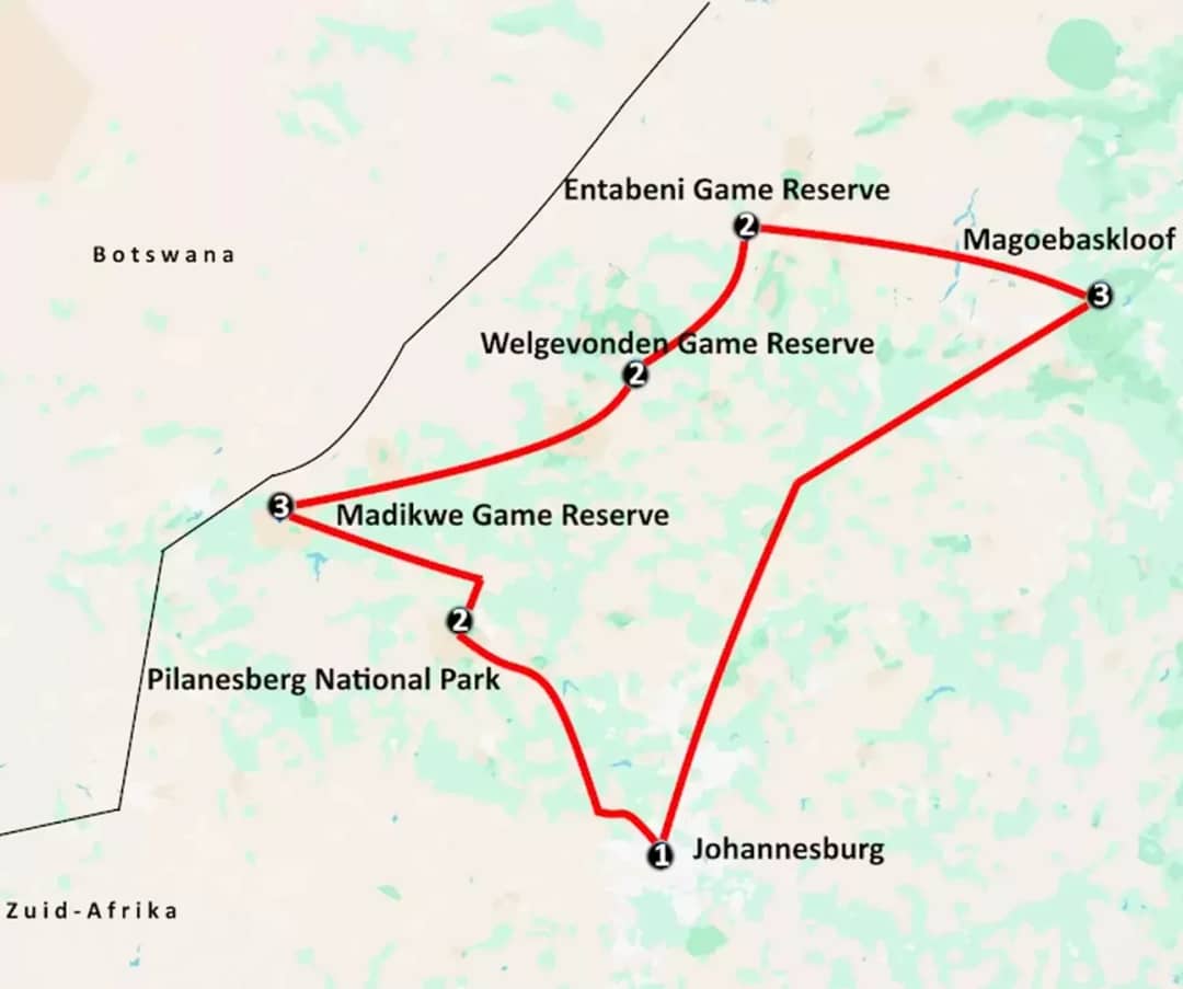 De Big Five Route van Zuid-Afrika (16 dagen)