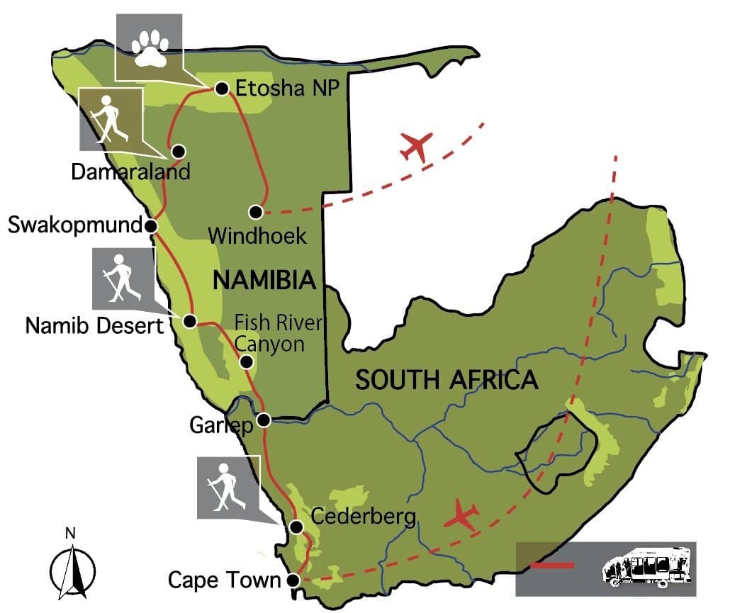 Slapen onder de sterren in Namibië (17 dagen)