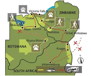 Wildlife Avontuur Zimbabwe en Botswana (20 dagen)