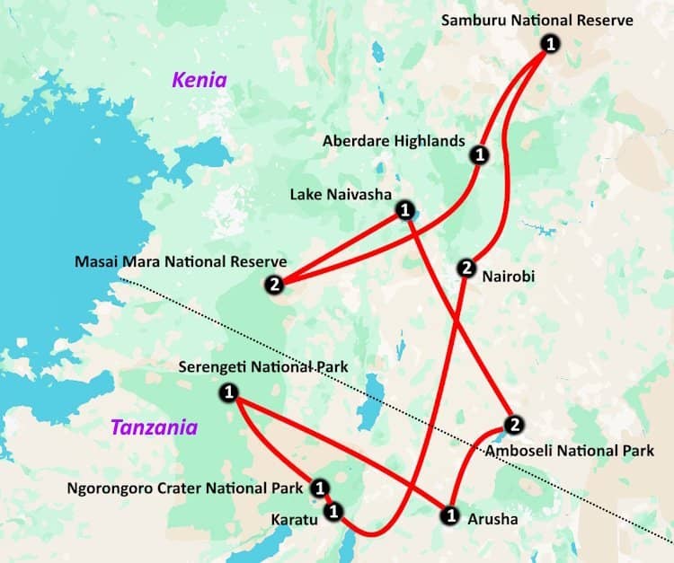 Op avontuur door Kenia en Tanzania (15 dagen)