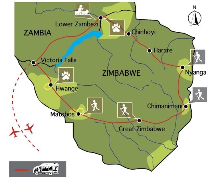 Oude wegen door Zimbabwe & Zambia (17 dagen)