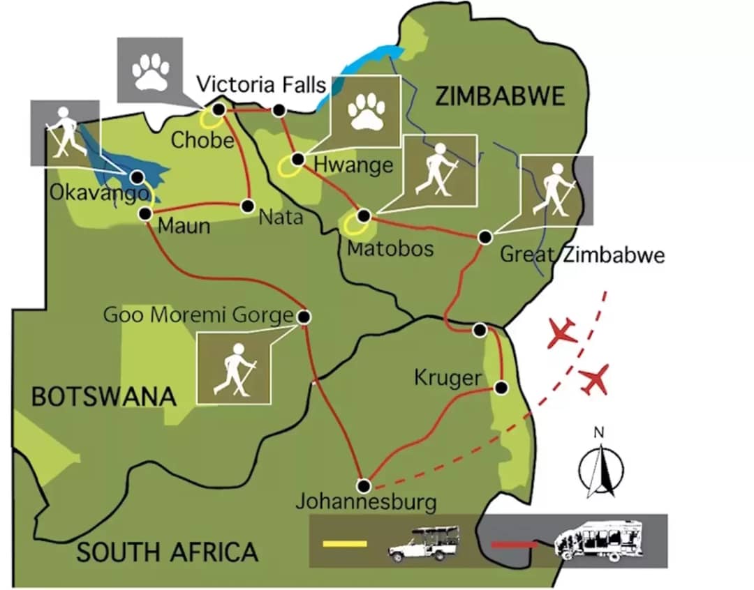 Het beste van Zimbabwe en Botswana (20 dagen)