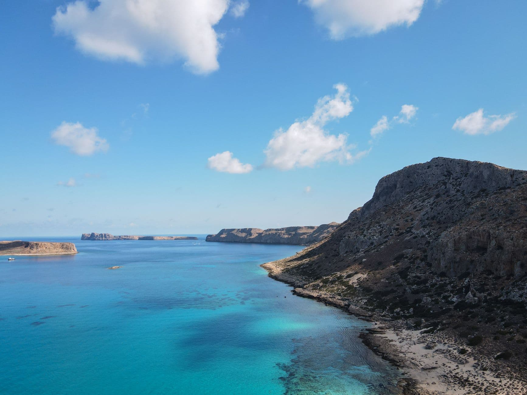 De kust van Kreta