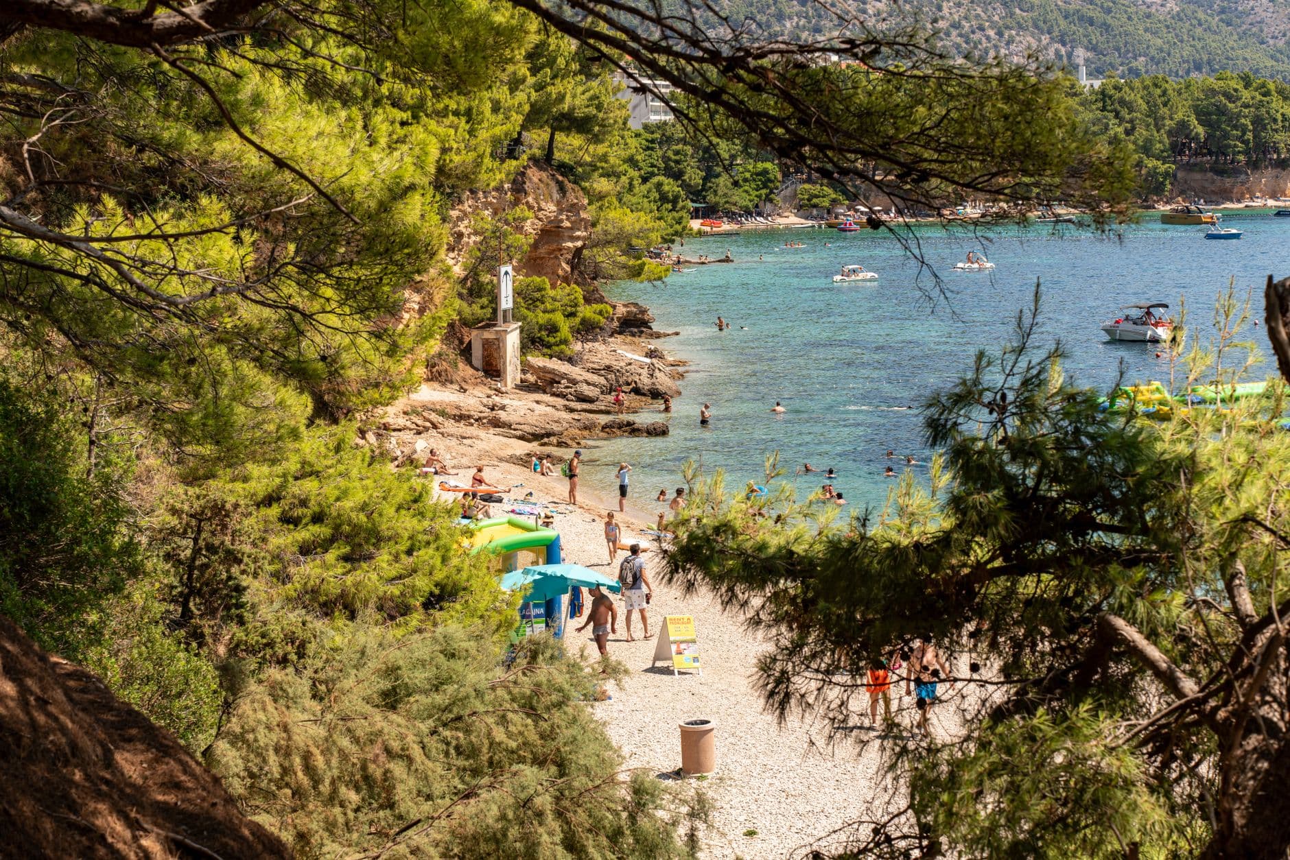 Camping aan zee in Kroatië