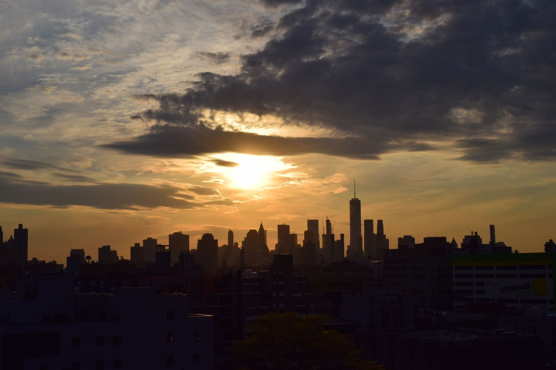 De skyline van New York