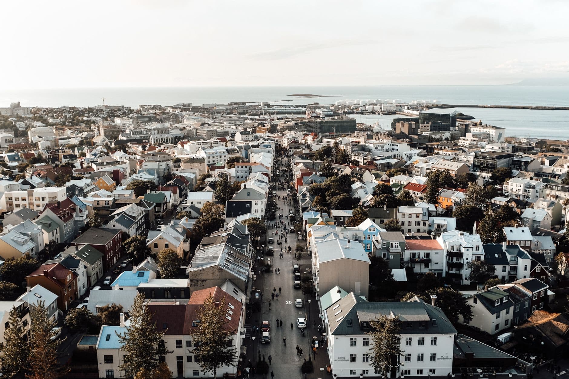 Reykjavik stadsbeeld