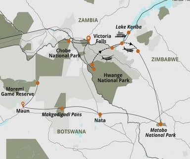 Expeditie Botswana en Zimbabwe (17 dagen)